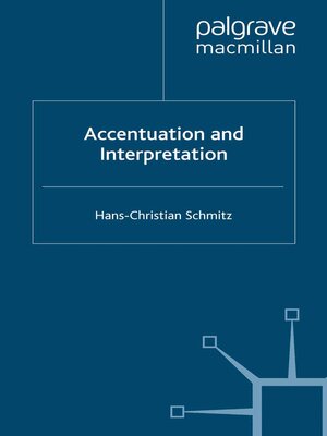 cover image of Accentuation and Interpretation